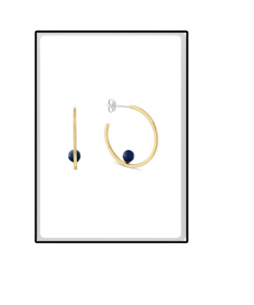 ARGOLA TOMMY HILFIGER PÉROLA AZUL