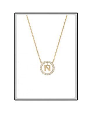 COLAR UNIKE JEWELLERY LETRA N